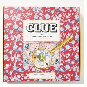 NIB NEW Anthropologie Clue Board Game Deluxe Edition